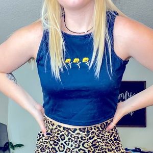 SHEIN Floral Crop Top